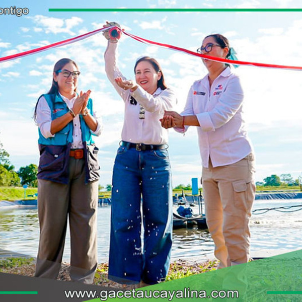 Callería inaugura planta de tratamiento de aguas residuales