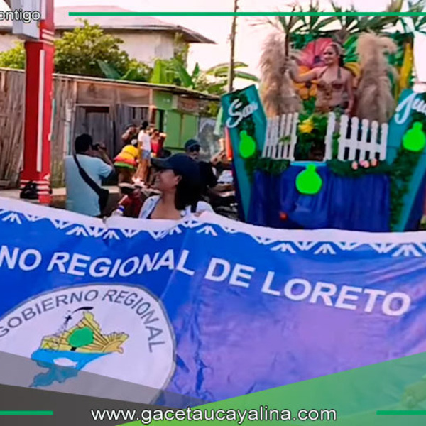 Contamana celebró pasacalle con danzas y alegorías selváticas