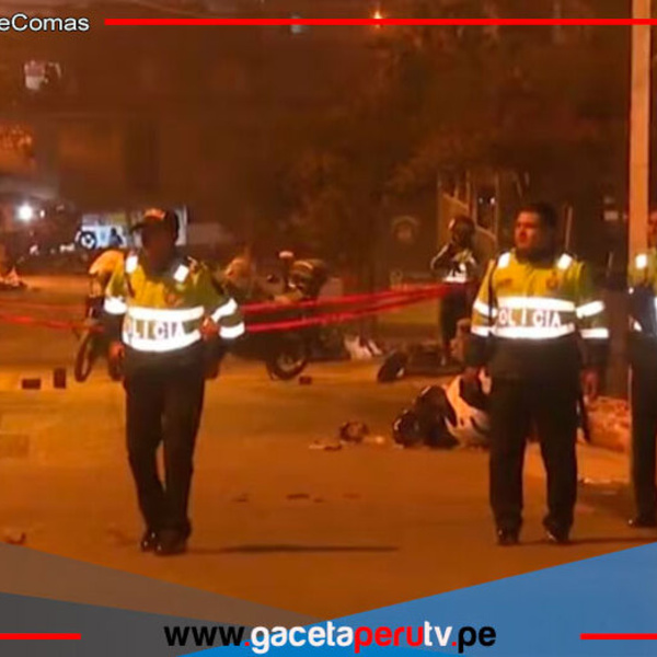 Sicario en moto ataca a joven en Comas y lo hiere gravemente