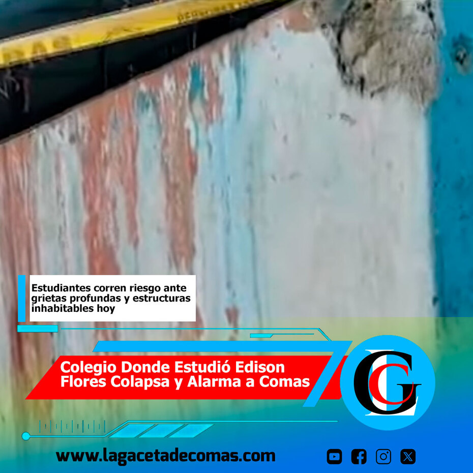 Colegio donde estudió Edison Flores colapsa y alarma a Comas