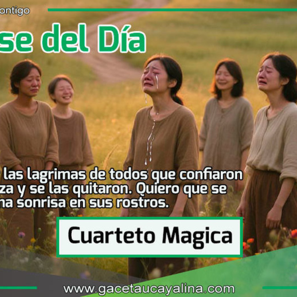 "Quiero Borrar las lagrimas de todos que confiaron en la esperanza y se las quitaron. Quiero que se queden con una sonrisa en sus rostros."