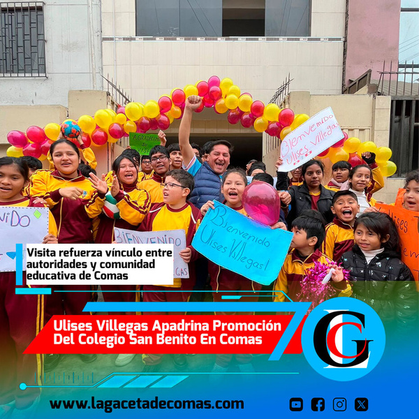 Ulises Villegas apadrina promoción del Colegio San Benito en Comas
