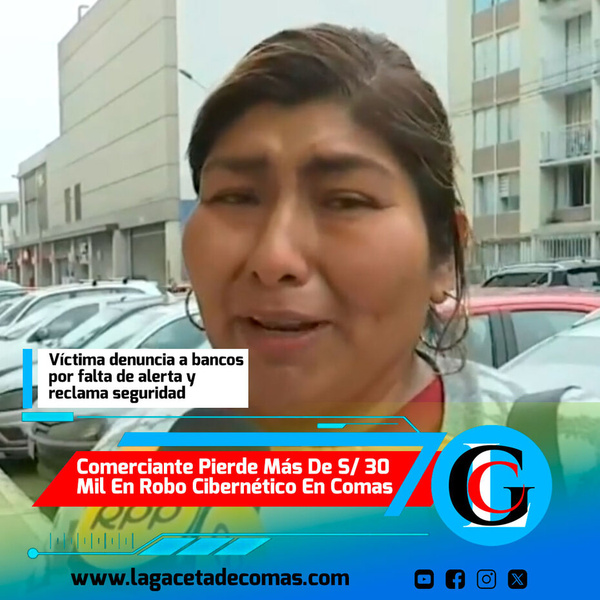 Comerciante pierde más de S/ 30 mil en robo cibernético en Comas