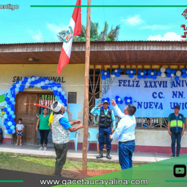 Sepahua impulsa desarrollo en aniversario de comunidad Nueva Unión