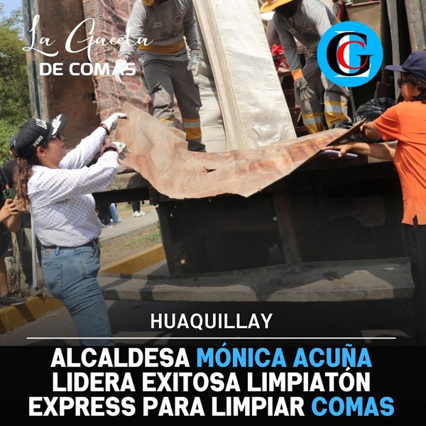 Alcaldesa Mónica Acuña lidera exitosa Limpiatón Express para limpiar Comas