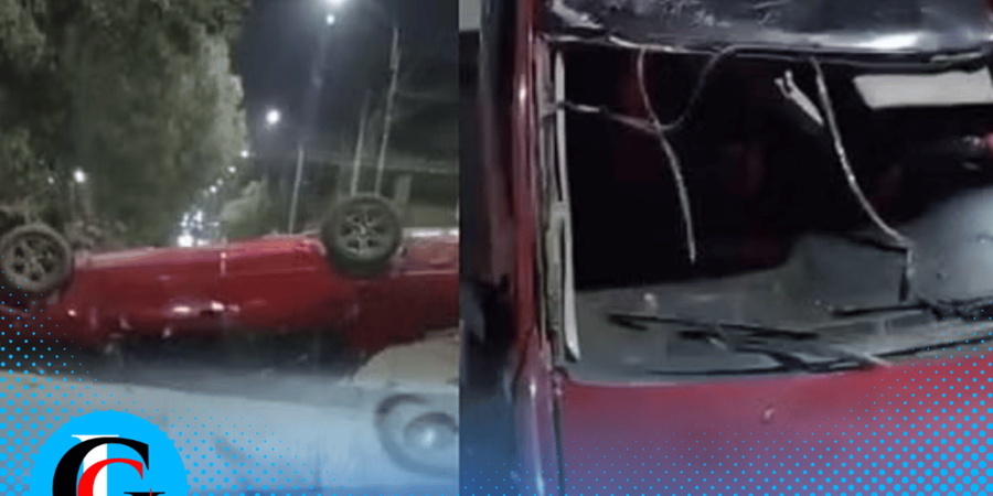 Comas: automóvil vuelca y termina de cabeza en avenida Túpac Amaru