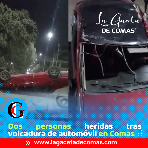 Comas: automóvil vuelca y termina de cabeza en avenida Túpac Amaru