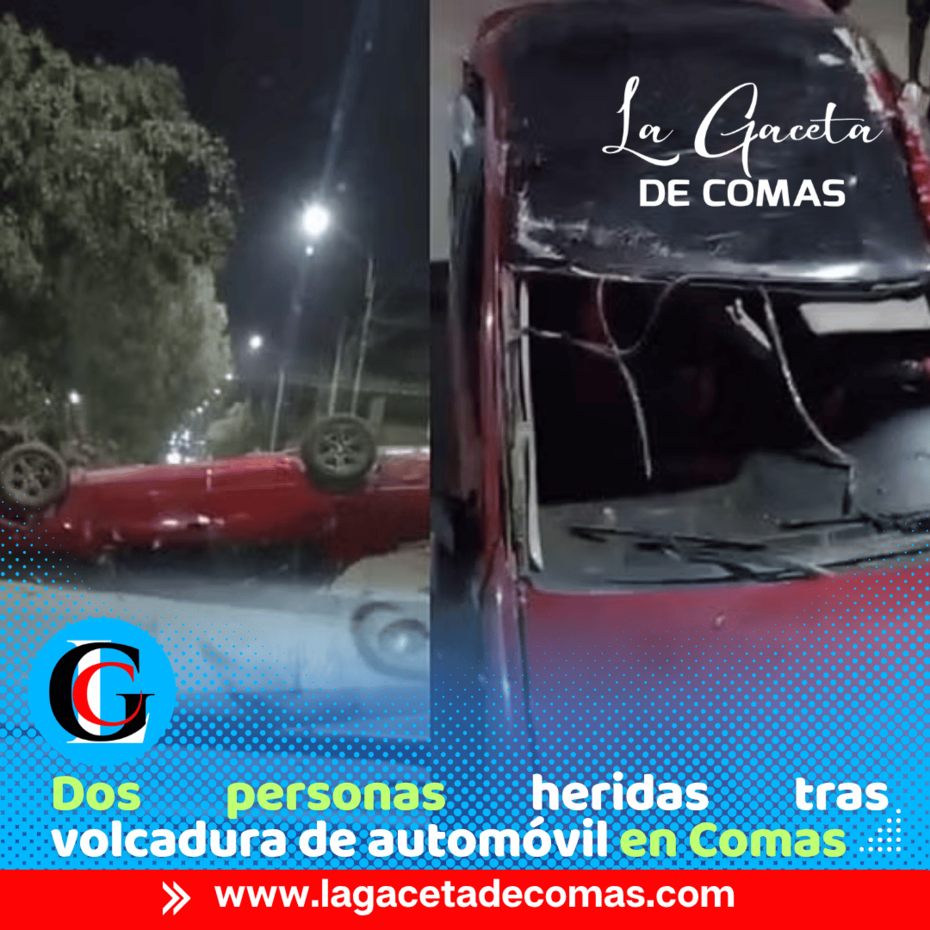 Comas: automóvil vuelca y termina de cabeza en avenida Túpac Amaru