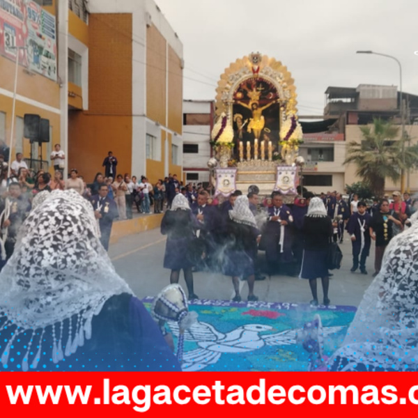 Municipalidad de Comas rinde homenaje al Señor de los Milagros durante su recorrido