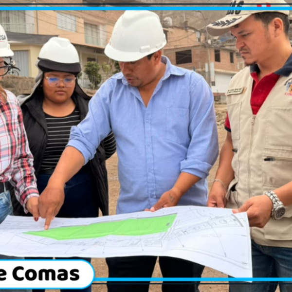 Mónica Acuña inspecciona obras emblemáticas que se ejecutan en Comas