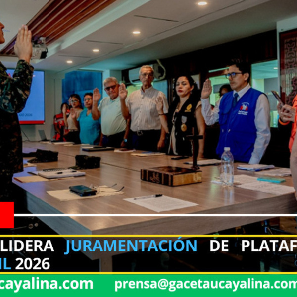 Alcaldesa lidera juramentación de plataforma de defensa civil 2026