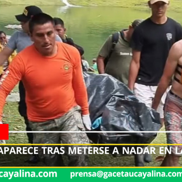 Policía desaparece tras meterse a nadar en laguna en Pozuzo