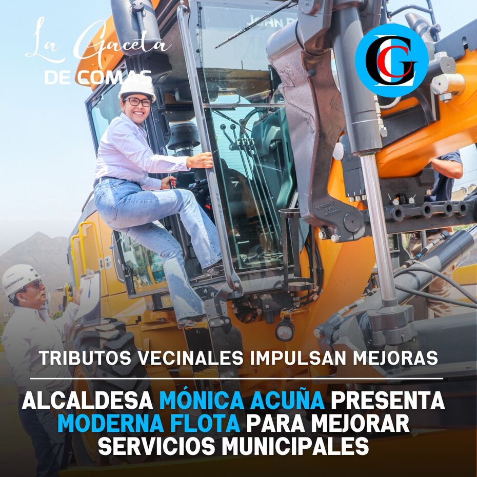 Alcaldesa Mónica Acuña presenta moderna flota para mejorar servicios municipales
