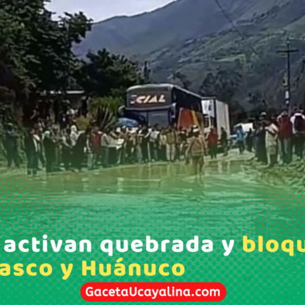 Huaico bloquea carretera entre Pasco y Huánuco tras intensas lluvias