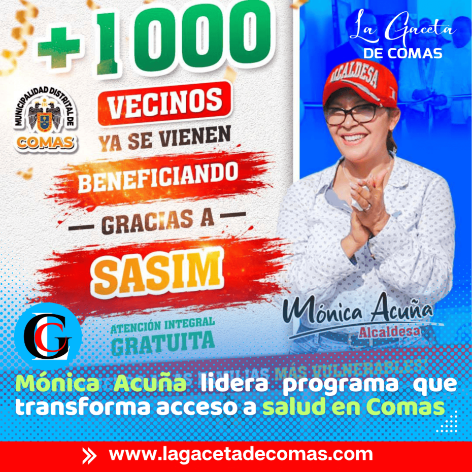 Alcaldesa Mónica Acuña impulsa atención médica gratuita para vecinos