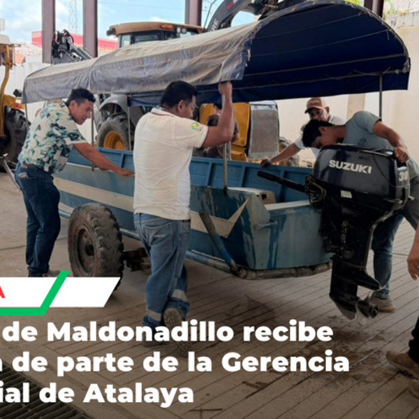 Gobierno Regional entrega chalupa para comunidades de Maldonadillo en Atalaya