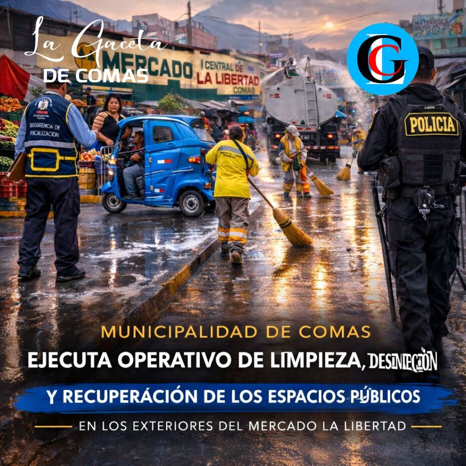 Comas recupera espacios públicos en Mercado La Libertad