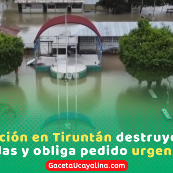 Desborde del río Ucayali inunda Tiruntán y deja graves daños en Loreto