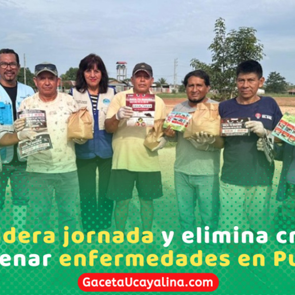 Recolectan más de siete toneladas en jornada contra dengue en Pucallpa