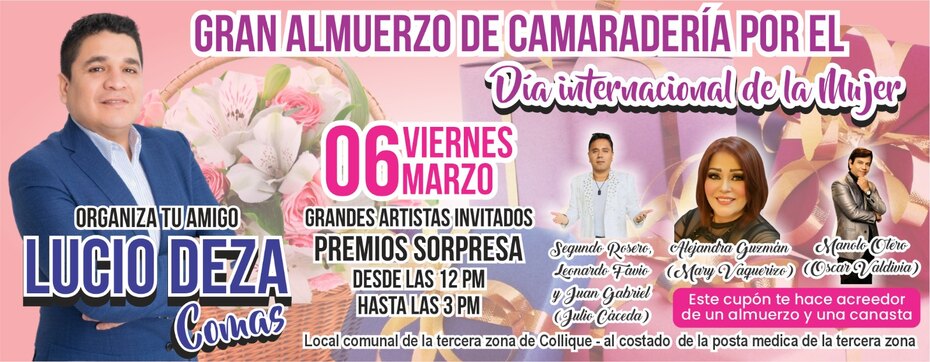 Lucio Deza homenajea a mujeres luchadoras de Collique con celebración en Comas