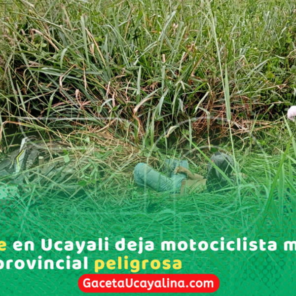 Encuentran motociclista fallecido en carretera Federico Basadre en Campo Verde