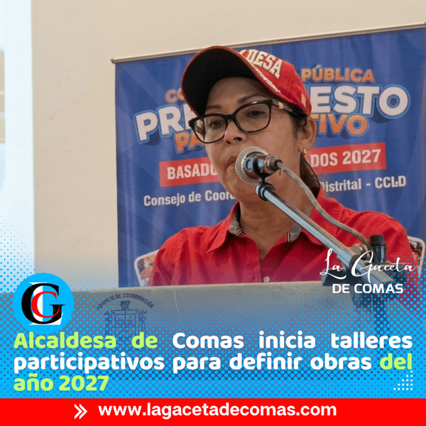 Comas inicia talleres participativos para definir obras del año 2027