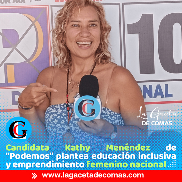 Candidata Kathy Menéndez plantea educación y apoyo económico para mujeres vulnerables