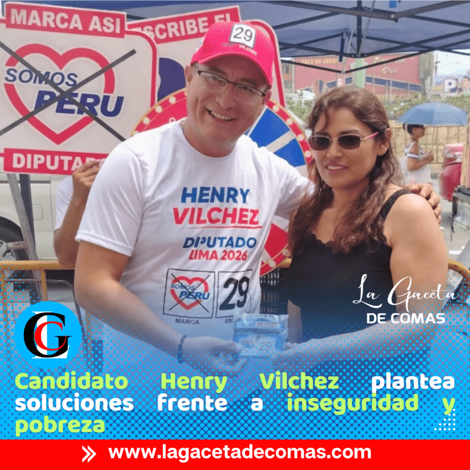 Candidato Vilchez apuesta por educación técnica y leyes más severas