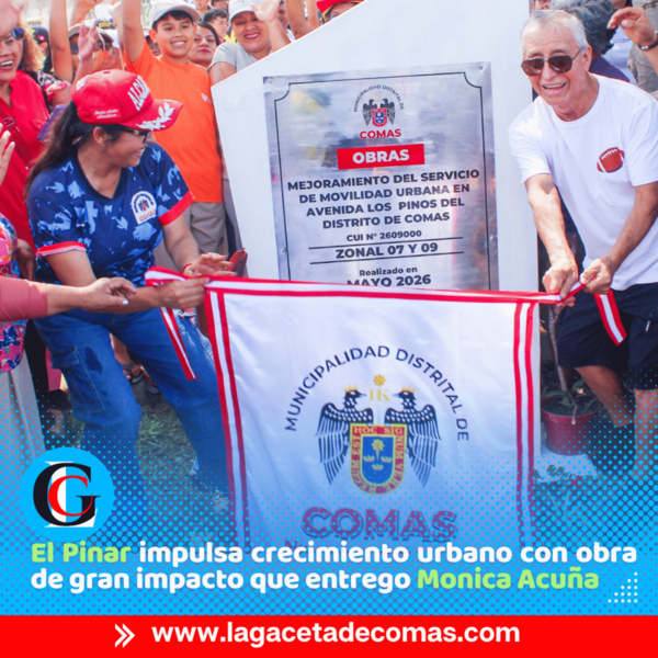 El Pinar: Alcaldesa de Comas entrega obra que beneficia a 100 mil vecinos