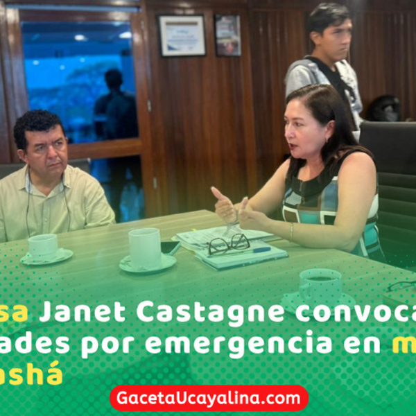 Alcaldesa Janet Castagne convoca autoridades por emergencia en meandro Parahuashá