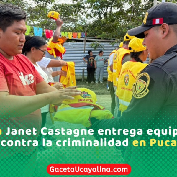 Alcaldesa Janet Castagne entrega equipamiento logístico contra la criminalidad