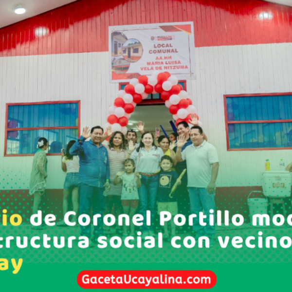 Alcaldesa Janet Castagne entrega local comunal refaccionado en Manantay