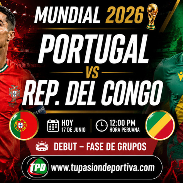Portugal enfrenta a República Democrática del Congo en el Mundial