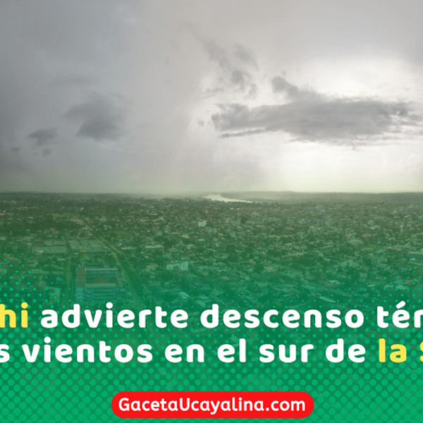 Quinto friaje del año provocará lluvias intensas en la selva