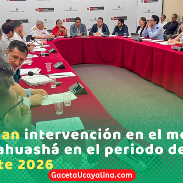 Acuerdan urgente intervención de emergencia en el meandro de Parahuashá Pucallpa