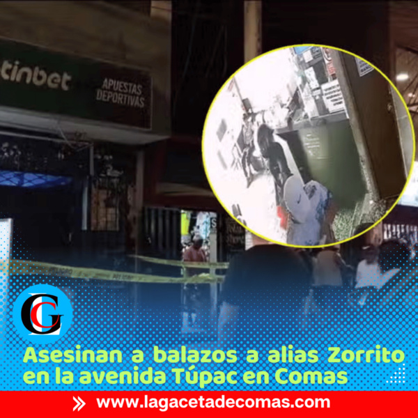 Sicario armado asesina a un joven dentro de casa de apuestas en Comas