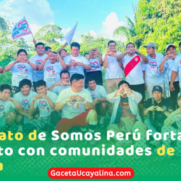 Lenín Escudero escucha demandas en comunidad nativa Belén de Huao en Atalaya