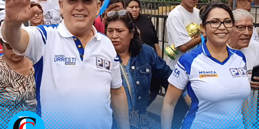 Mónica Acuña y Urresti recorren Comas con propuestas electorales