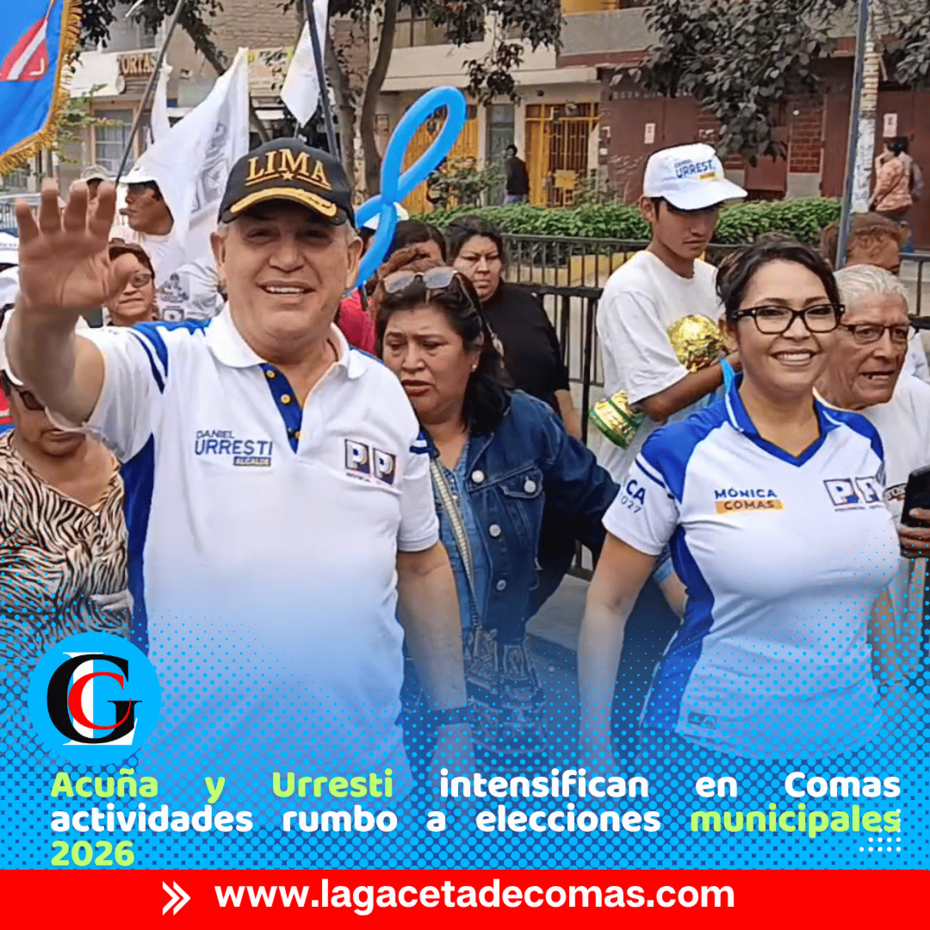 Mónica Acuña y Urresti recorren Comas con propuestas electorales