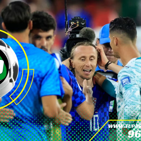 Cristiano Ronaldo consoló a Luka Modrić tras eliminación de Croacia