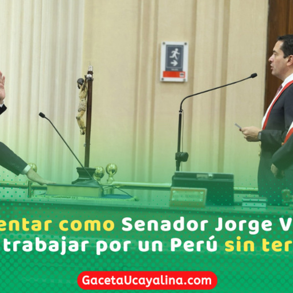 Abog. Jorge Velásquez juró como senador representando con orgullo a Ucayali
