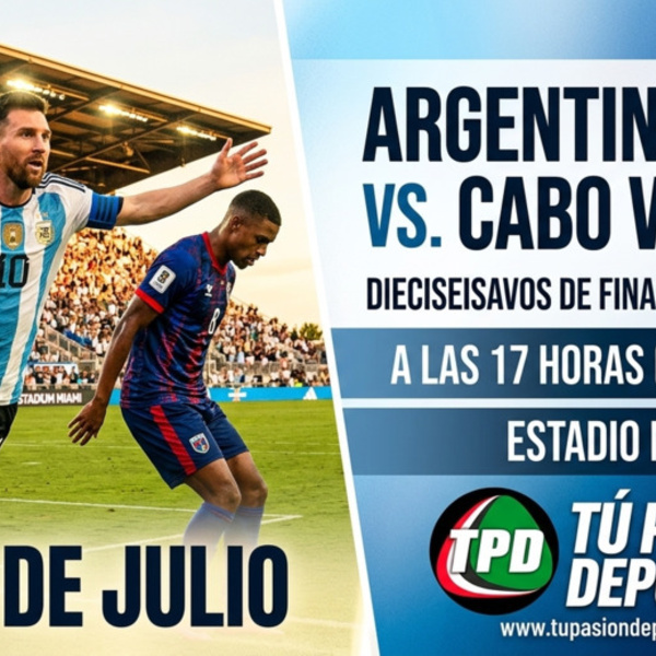Partidazo hoy entre Argentina y Cabo Verde en Estadio Miami