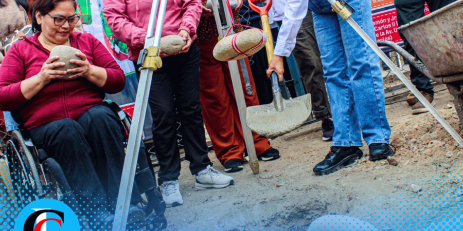 Alcaldesa Mónica Acuña inició obras del parque La Antena en Comas