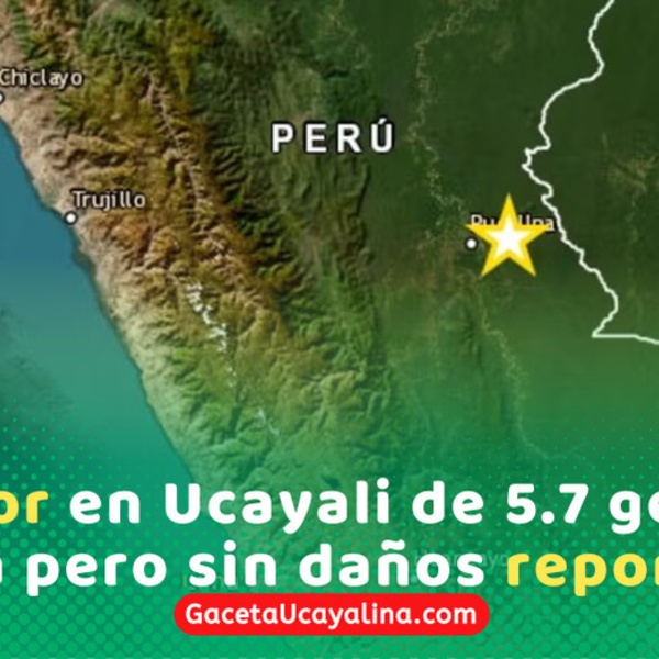 Fuerte sismo de magnitud 5.7 remeció Pucallpa esta noche