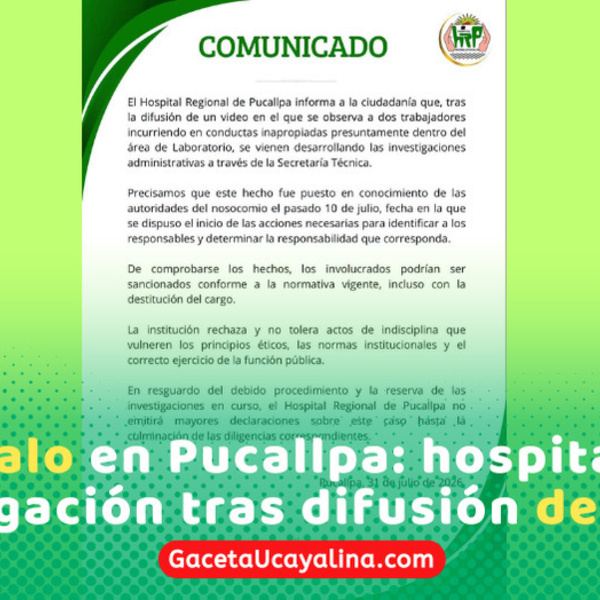 Hospital Regional investiga video que compromete a trabajadores en laboratorio