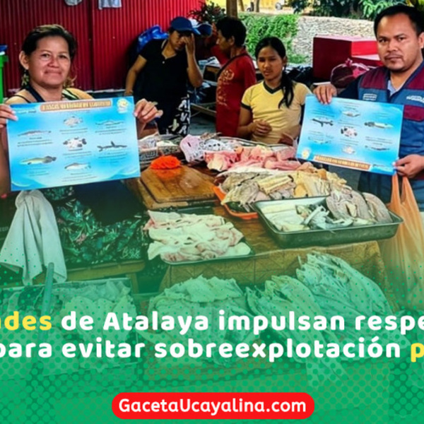 Atalaya promueve pesca responsable para proteger recursos hidrobiológicos locales