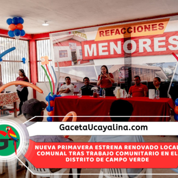 Janet Castagne entrega renovado local comunal en Nueva Primavera en Campo Verde