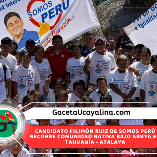 Filimón Ruiz Maynas continúa campaña electoral visitando comunidad de Tahuanía