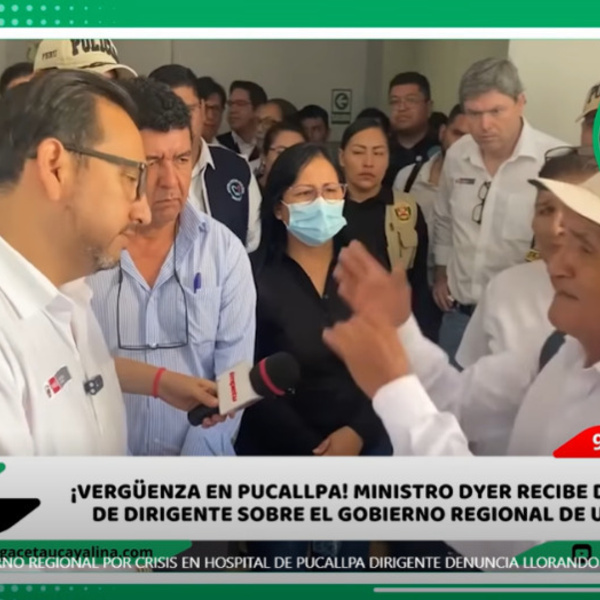 ¡“Jalón de orejas” Al gobierno regional por crisis en hospital de pucallpa dirigente denuncia llorando a ministro de salud!