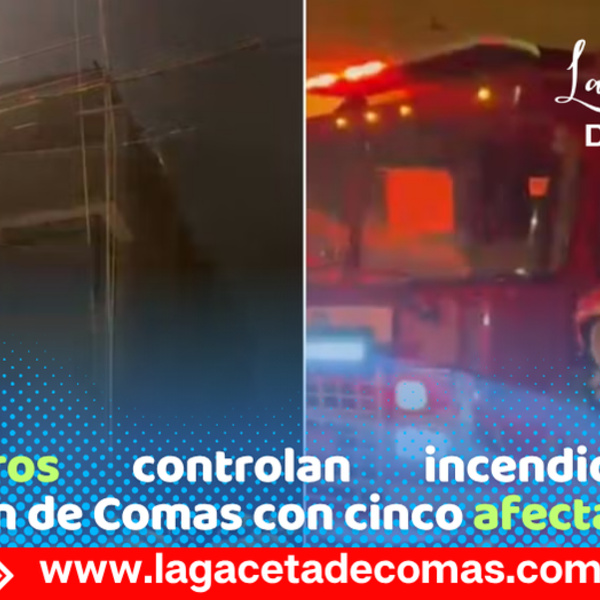 Incendio en almacén de escobas en Comas deja cinco afectados.